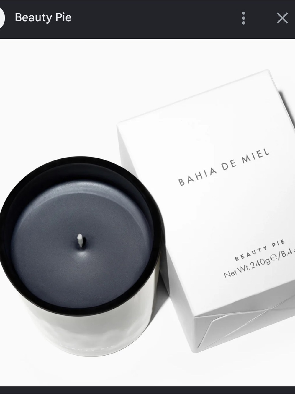 BEAUTY PIE LUXURY CANDLE - BAHIA DE MIEL